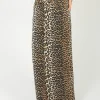 GANNI J1445 Printed Denim Maxi Skirt in Leo