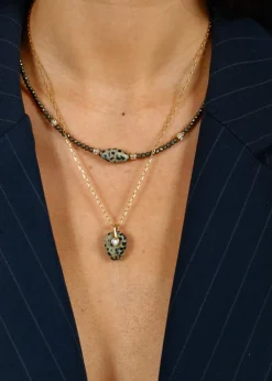 HANKA Baby Axel Necklace in Dalmatian