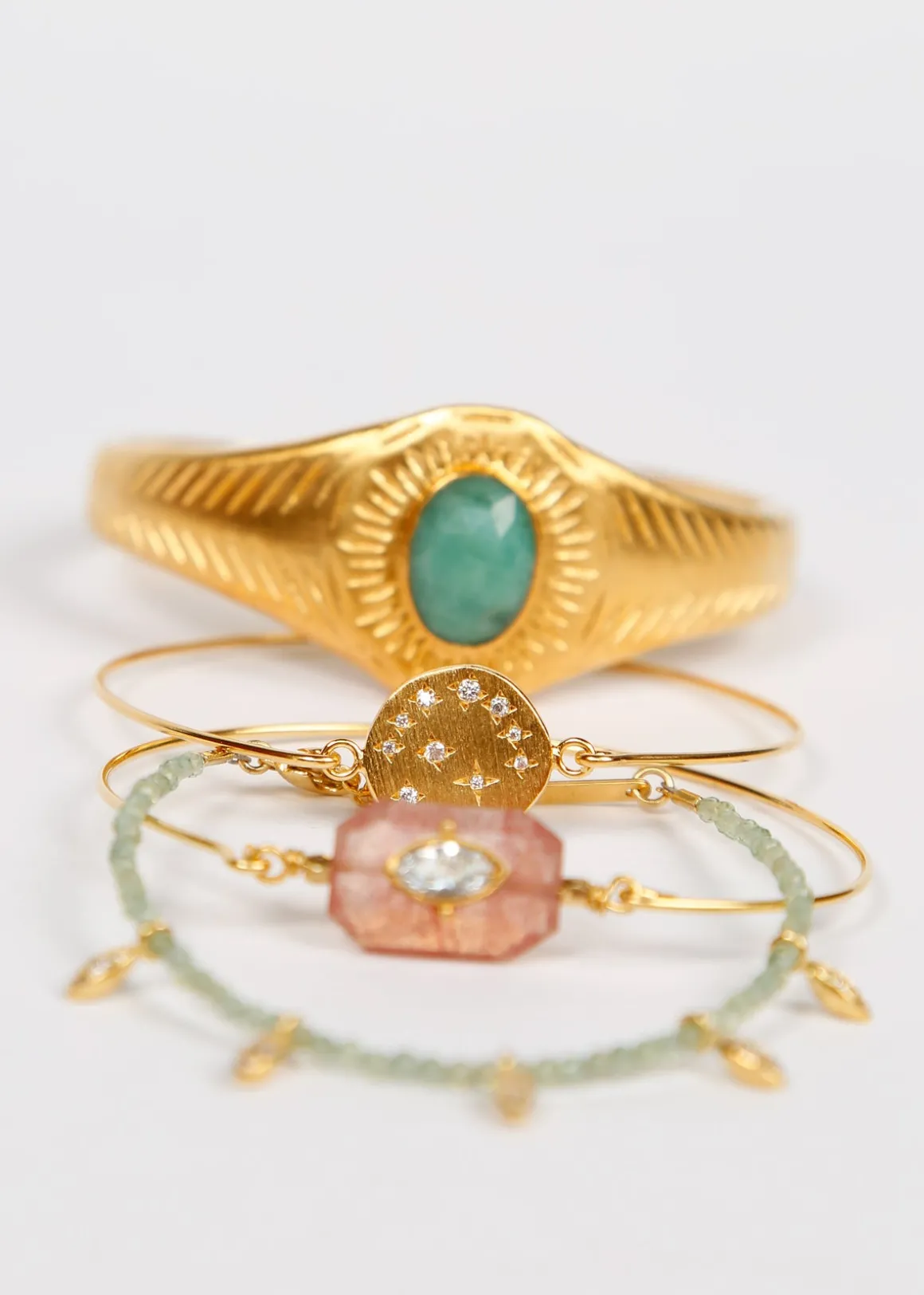 HANKA Hope Jonc Medallion in Star Zirconium