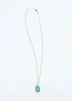 HANKA Inside Pendant in Strawberry Green Quartz