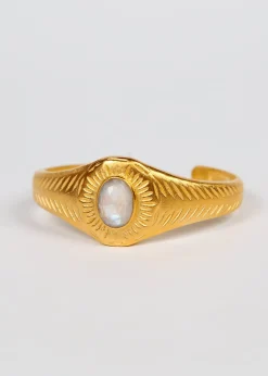 HANKA Osiris Bangle in Moonstone