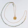 HANKA Sharm Double Necklace in Raw Emerald and Zirconium