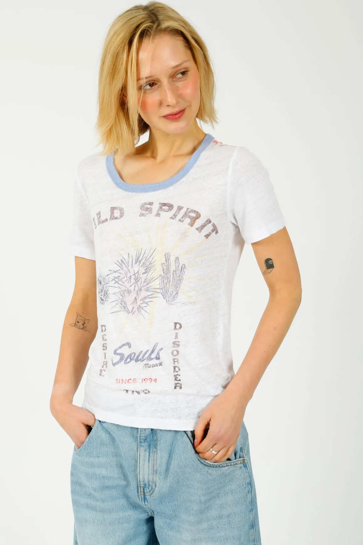 IM Kiliann Tee in White, Blue