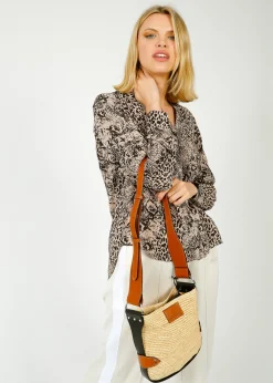 IM Mini Bayia Bag in Natural, Cognac
