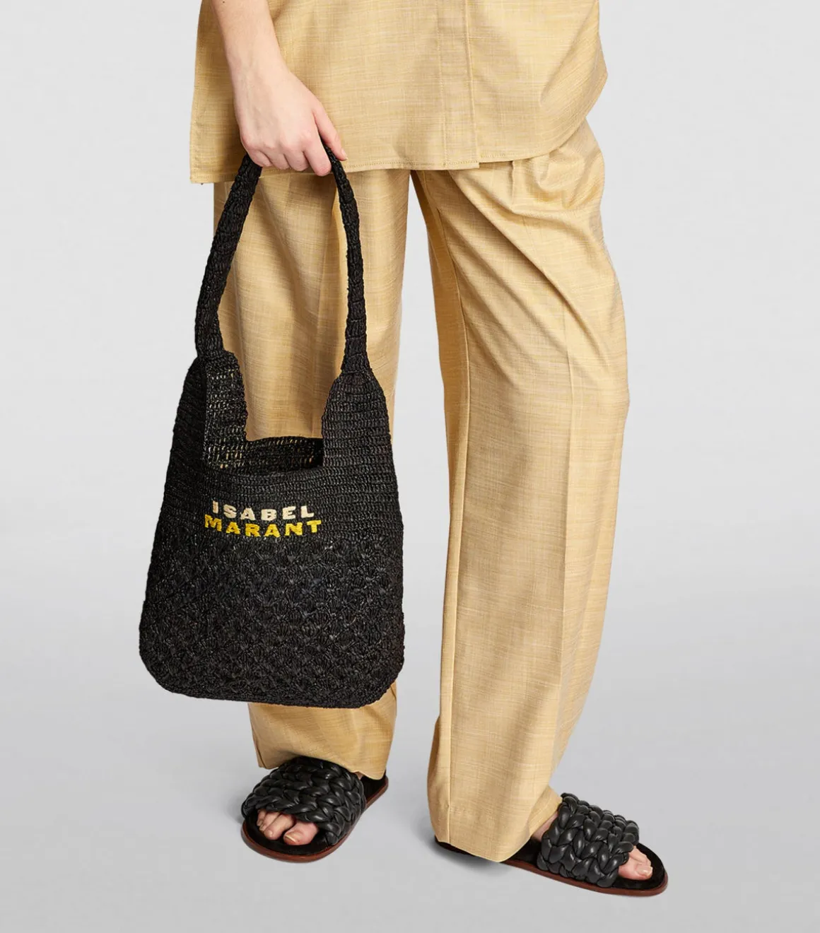 IM Praia Small Shoulder Bag in Black