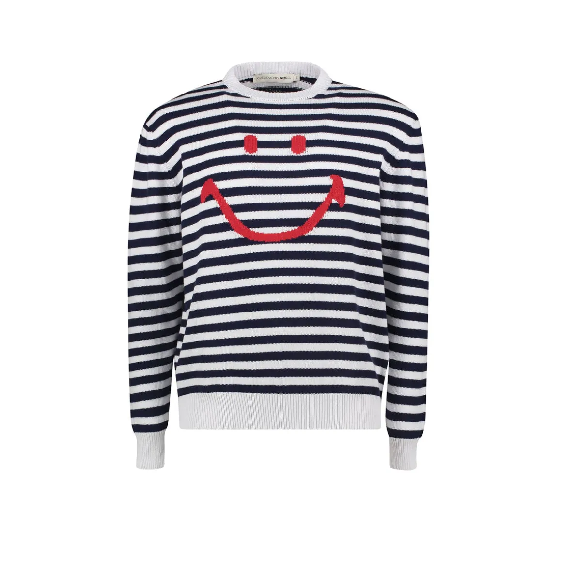 JS Striped Logo Crew in Blue, Red