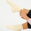 LBS Cloud Socks in Ecru