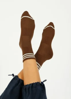 LBS Girlfriend Socks in Mahogany