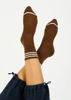 LBS Girlfriend Socks in Mahogany