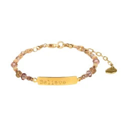 MISHKY Believe Bracelet in Gold