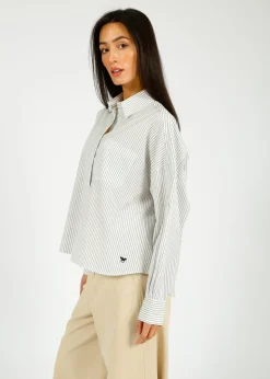 MM Aureo Navy Stripe Shirt