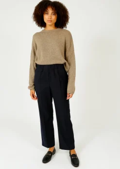 MM Hateley Flannel Trousers in Navy