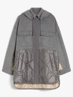 MM Ossola Quited Jacket in Medium Grey