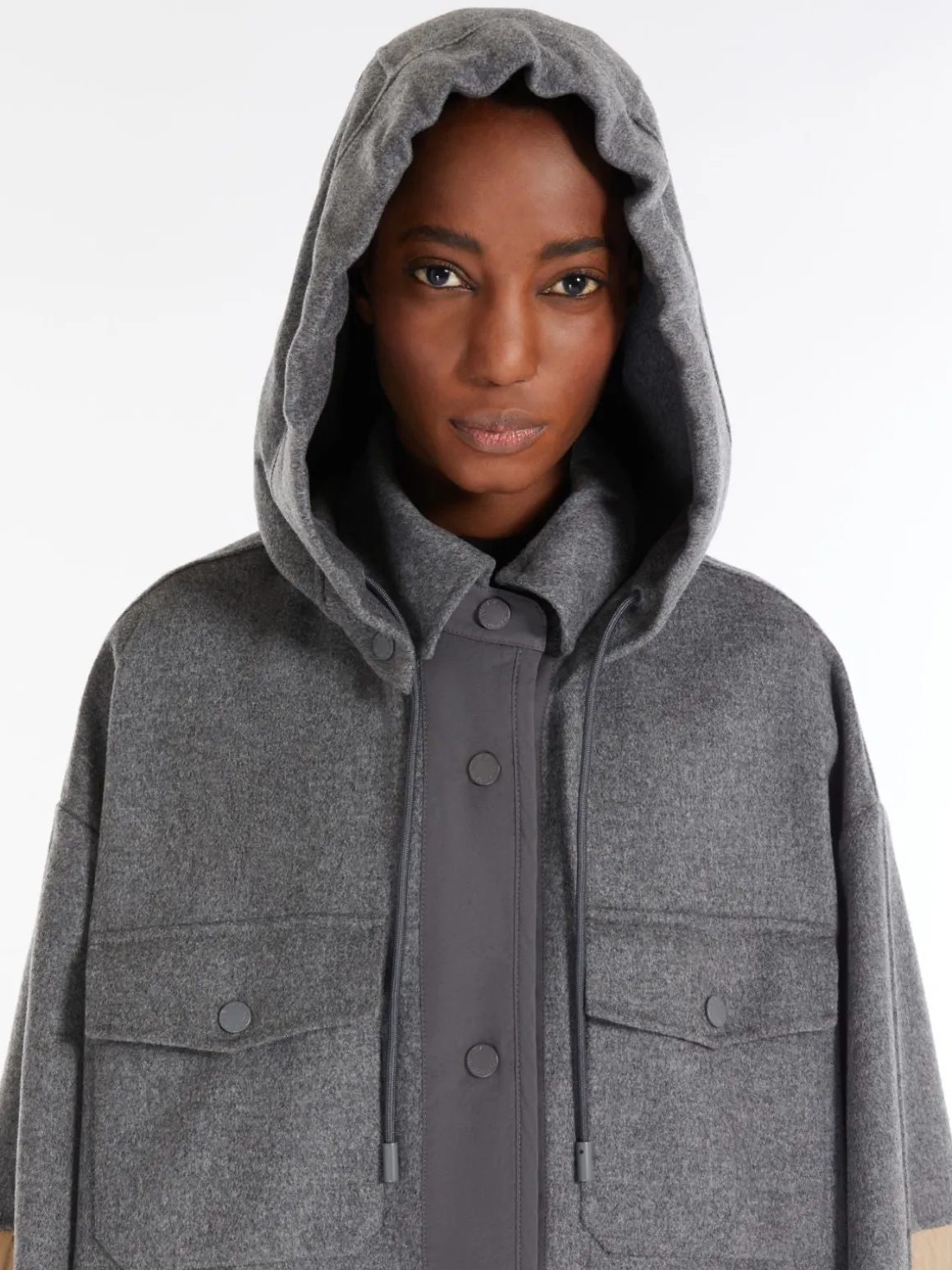MM Ossola Quited Jacket in Medium Grey