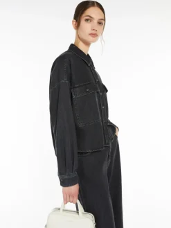 MM Zemira Denim Shirt in Used Black