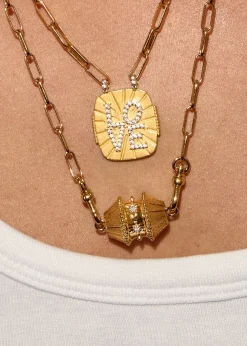 MYA BAY Gold Big Talisman Necklace