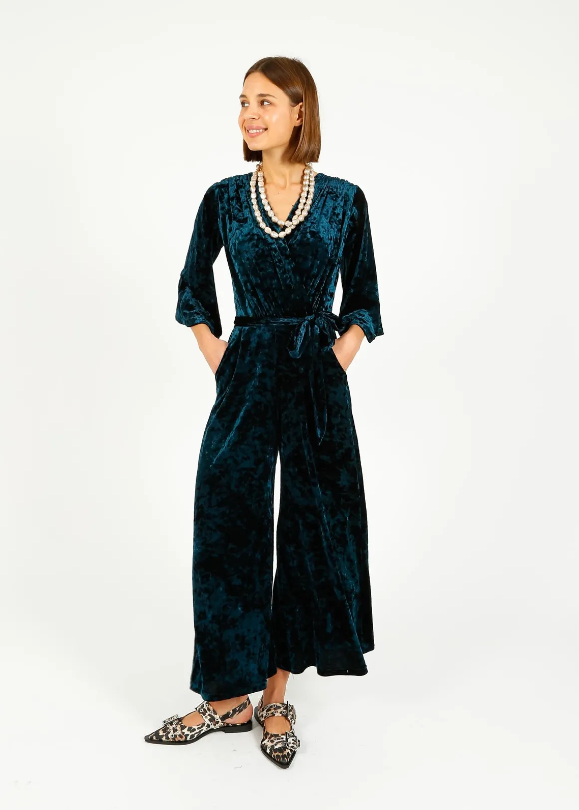 ONJENU Laurie Jumpsuit in Velvet Blue