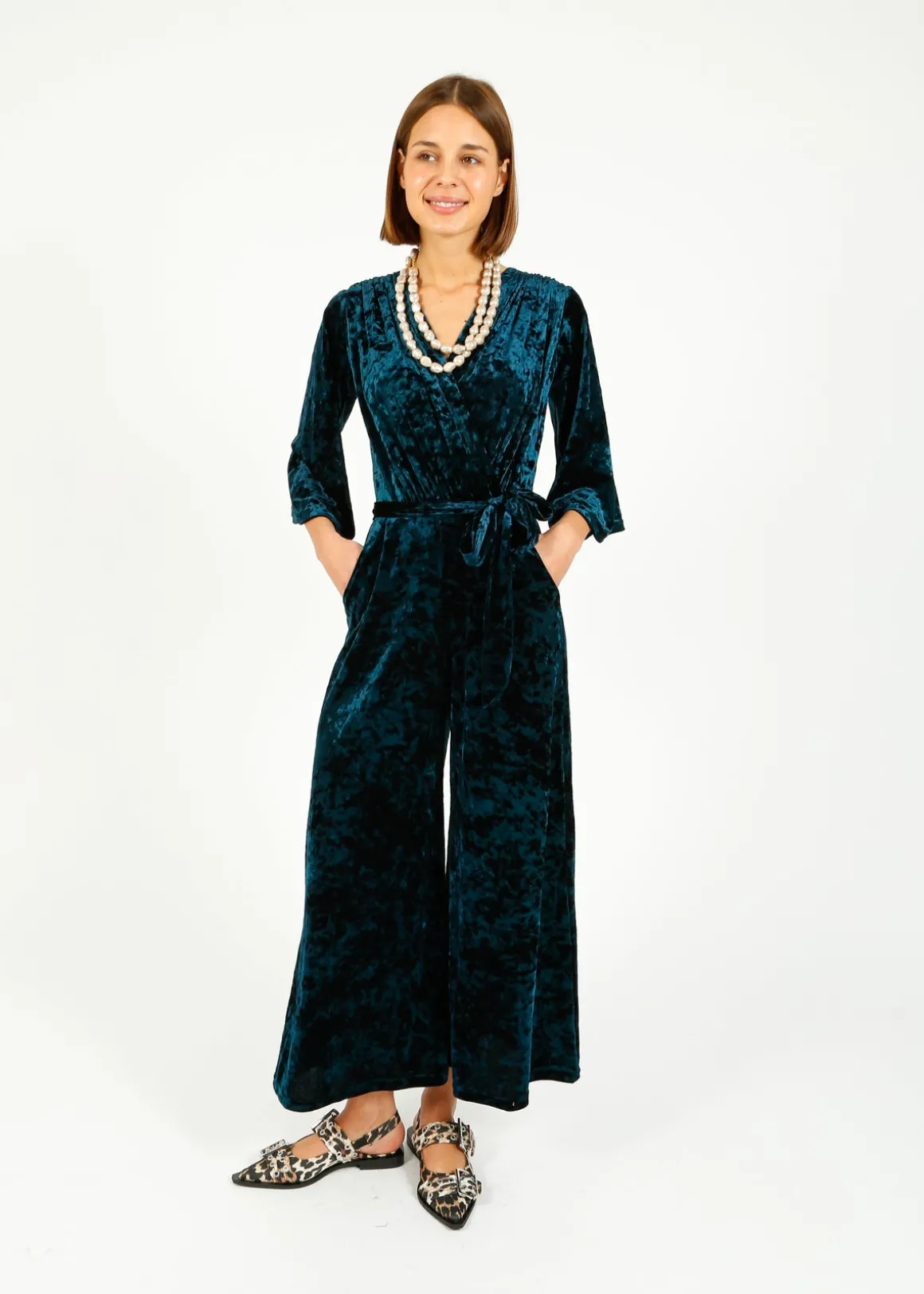 ONJENU Laurie Jumpsuit in Velvet Blue