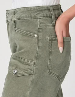 PAIGE Alexis Cargo in Vintage Ivy Green