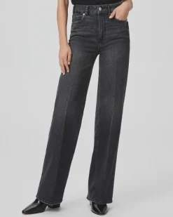 PAIGE Sasha in Viper Black Distress