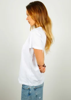 PARK SS Cotton Rd Neck in White