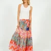PDS 431 Printed Long Skirt