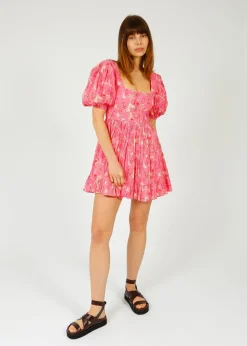 PN Lola Dress in Pink Palms