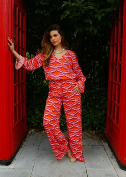 PP Kylie Trousers in Ribbon Orange