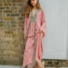 PP Lulu Dress in Wavy Sun Shell Pink/Leo Brown