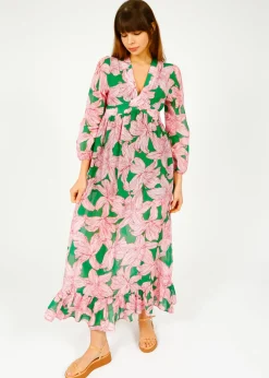 PPL Daisy Dress in Lily 01 Pink, Green
