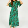 PPL Gini Dress in Griccia 01 Green Floral