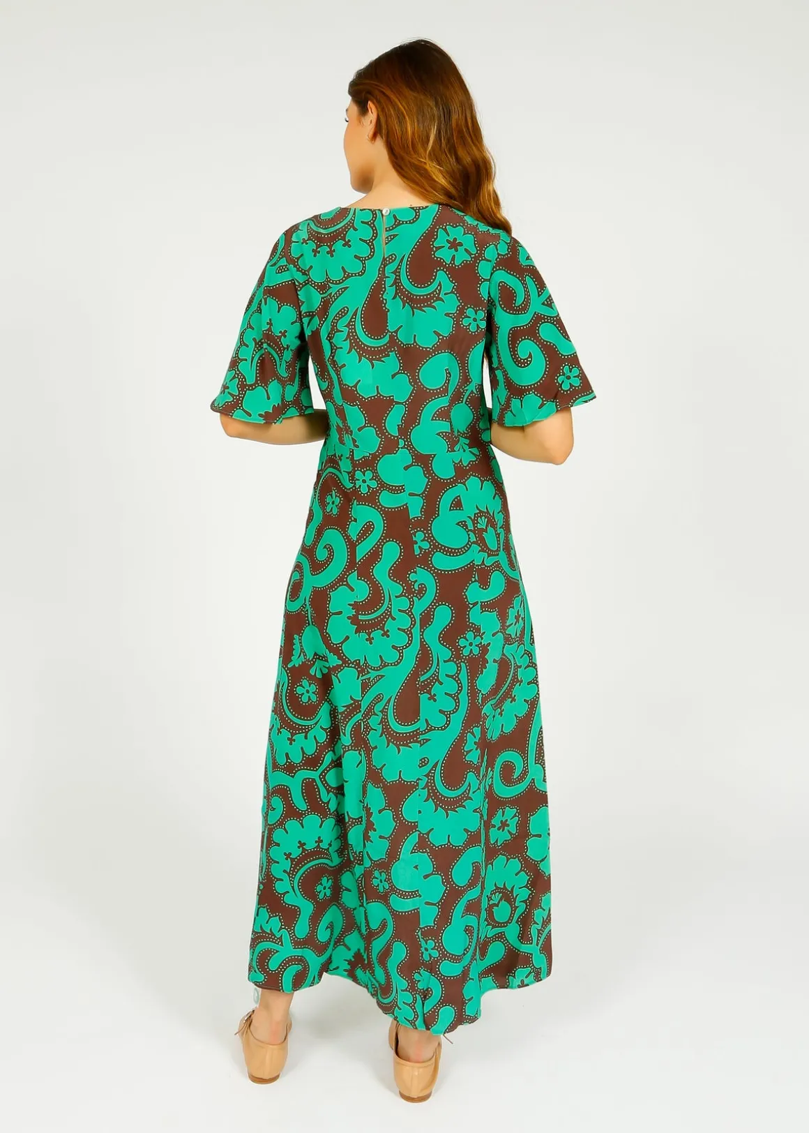 PPL Gini Dress in Griccia 01 Green Floral