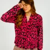 PPL Sandy Silk Shirt in Leo 02 Pink