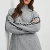 RAILS Liam Roll Neck Knit in Heather Grey