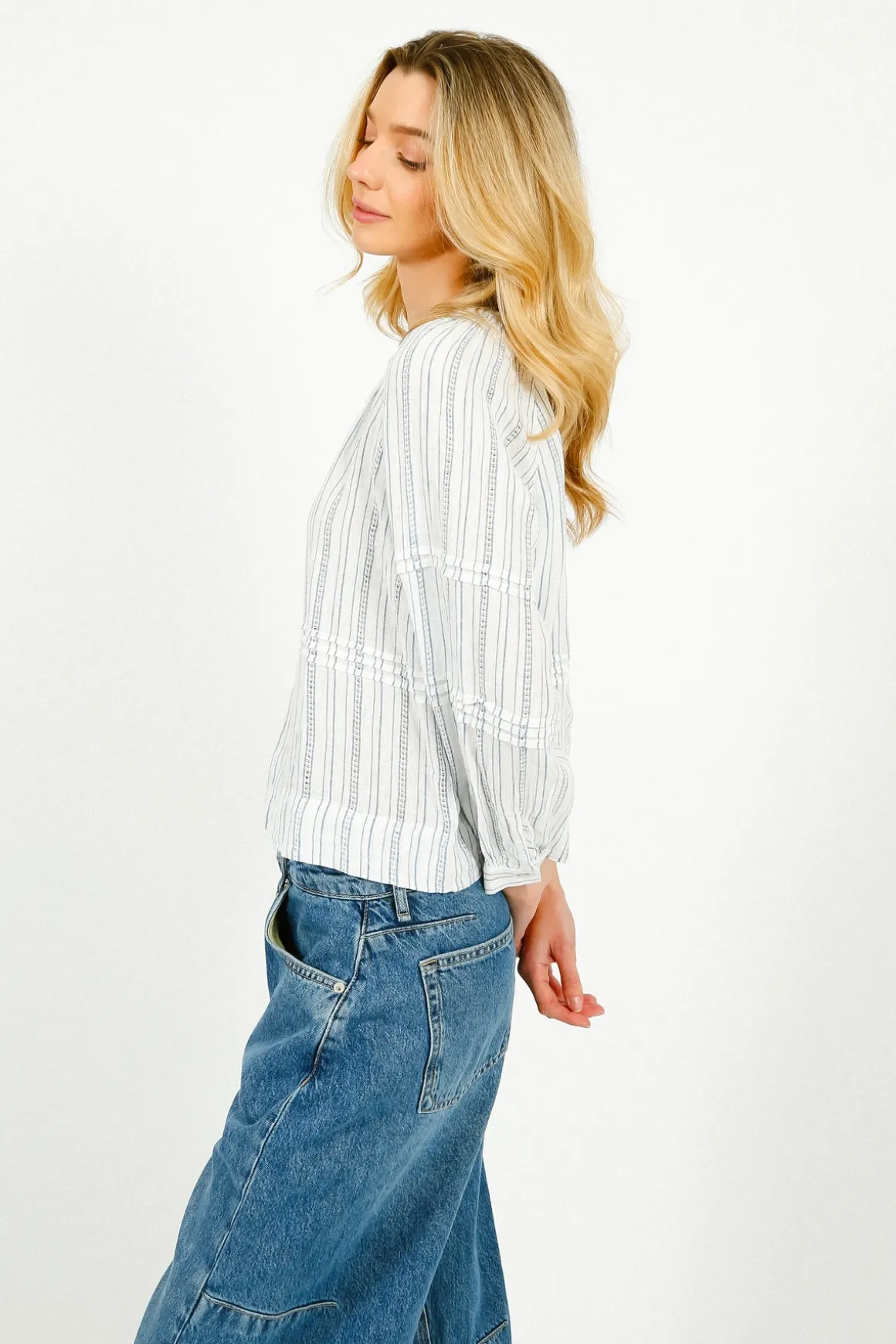 RAILS Frances Blouse in Sonoma Stripe