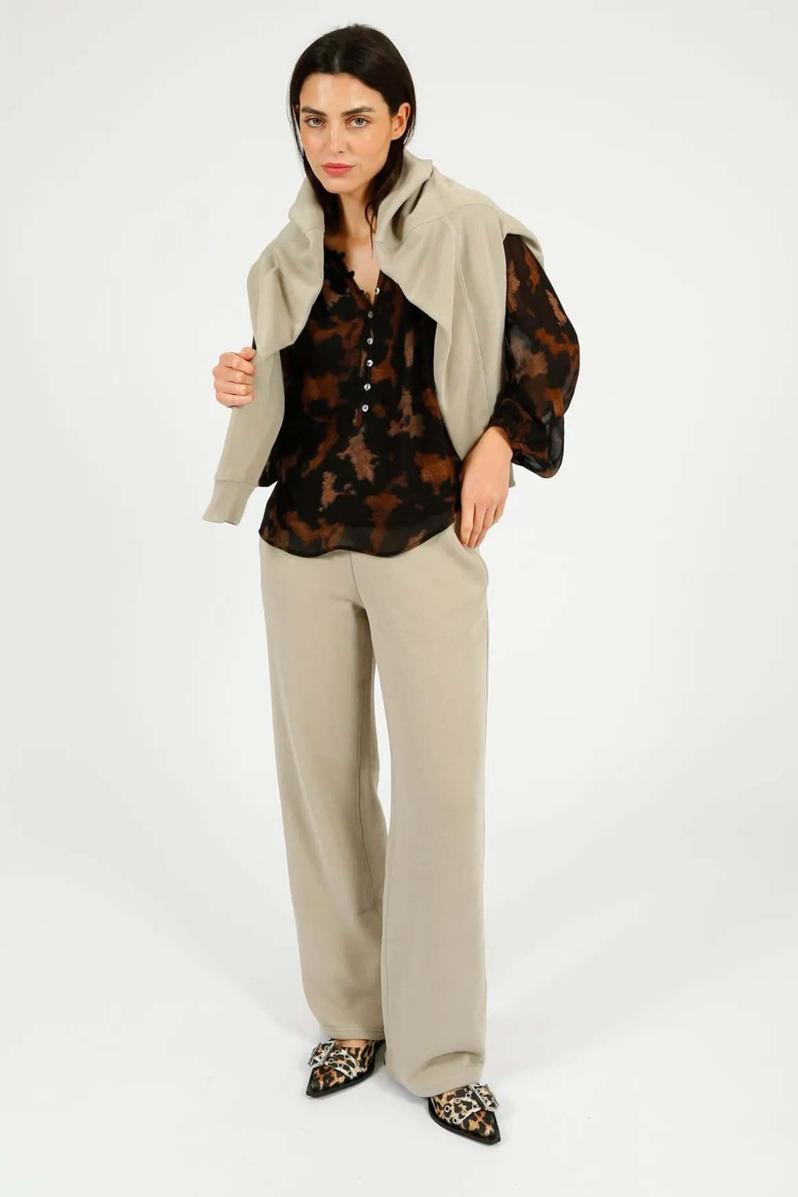 RAILS Indi Blouse in Diffused Sandstone