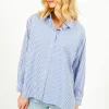 RAILS Stina Shirt in Oxford White Stripe