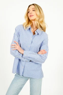 RAILS Stina Shirt in Oxford White Stripe