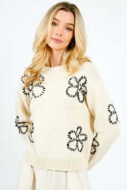 RAILS Zoey Daisy Knit in Ivory