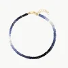 RF Blue Sapphire Beaded Bracelet