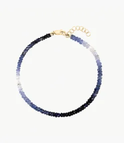 RF Blue Sapphire Beaded Bracelet