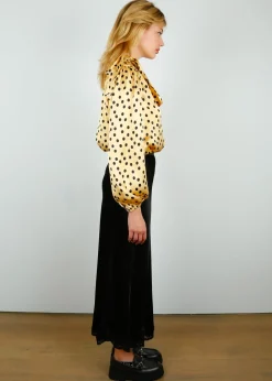 RIXO Crystal Skirt in Black