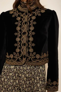 RIXO Denver Jacket in Black