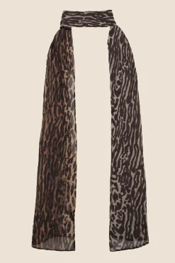 RIXO Julien Scarf in Bohemian Leopard
