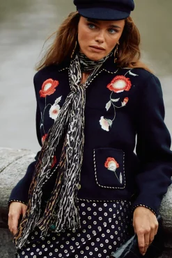 RIXO Julien Scarf in Bohemian Leopard