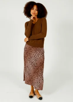 RIXO Kelly Leopard Skirt