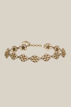 RIXO Tiana Belt in Gold