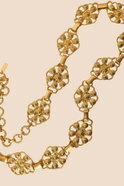 RIXO Tiana Belt in Gold