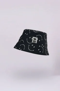 RK Classic Smiley Bucket Hat in Black