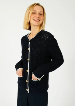 Ru0026B Daria Cardigan in Navy